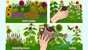 effici nt water geven tuinplanten