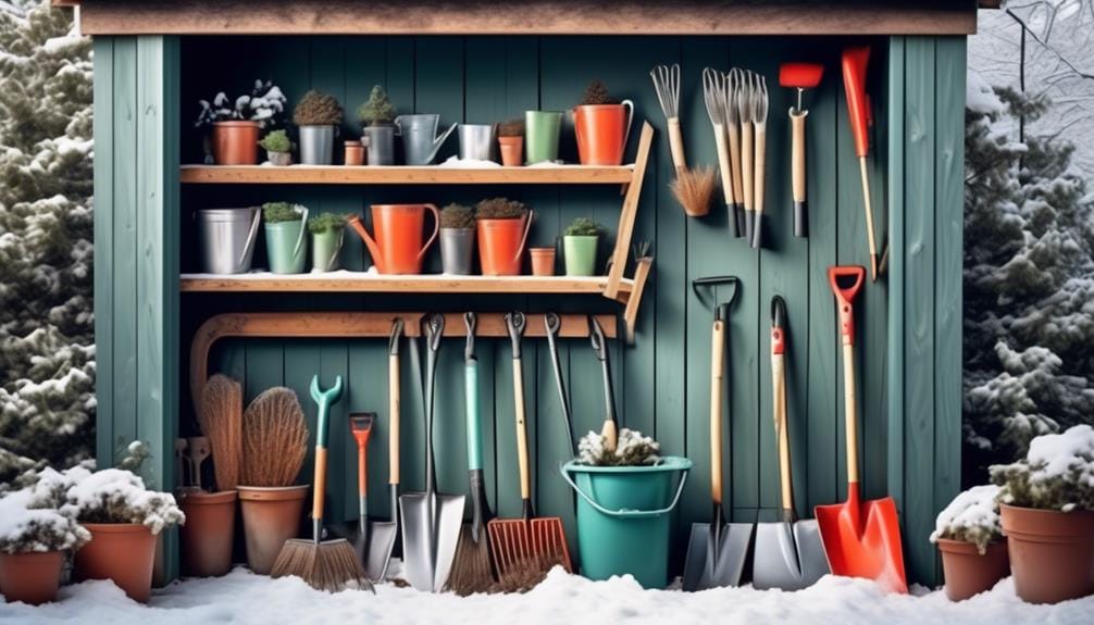 organizing garden tools efficiently