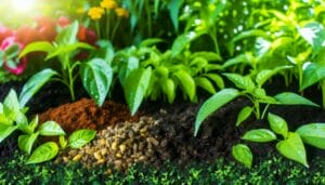 verbeterde tuinaarde door organische meststoffen